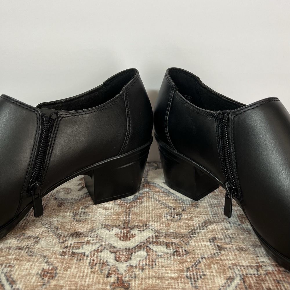 Clarks Emslie Warrens Loafer‎ Shoes Womens 11M Black Leather Ortholite Comfort - Picture 5 of 10